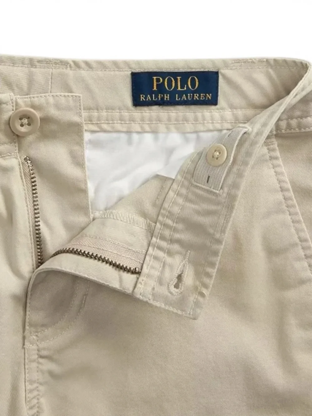 Polo Ralph Lauren Shorts Kids Cargo Beige Size 14 Cotton